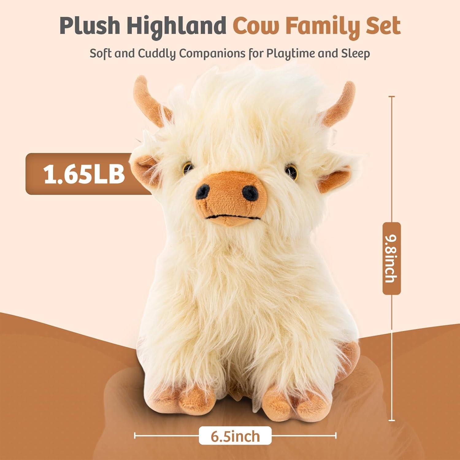 Highland Cow Heating Stuffed Animal 