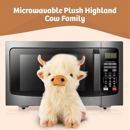 Highland Cow Heating Stuffed Animal 