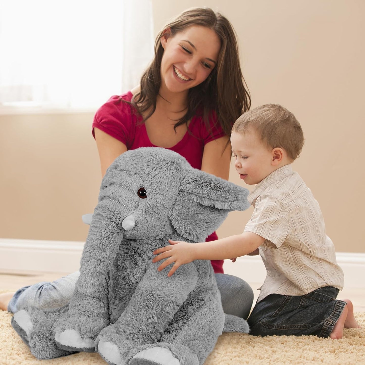 Weighted Stuffed Elephant (5lbs)