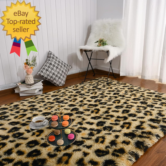 Fluffy Leopard Rug (72Lx48W)