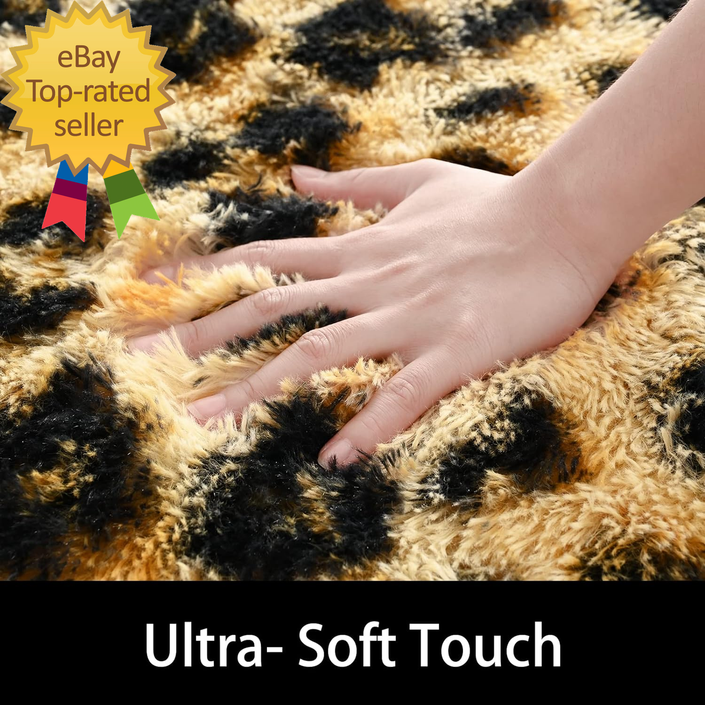 Fluffy Leopard Rug (72Lx48W)
