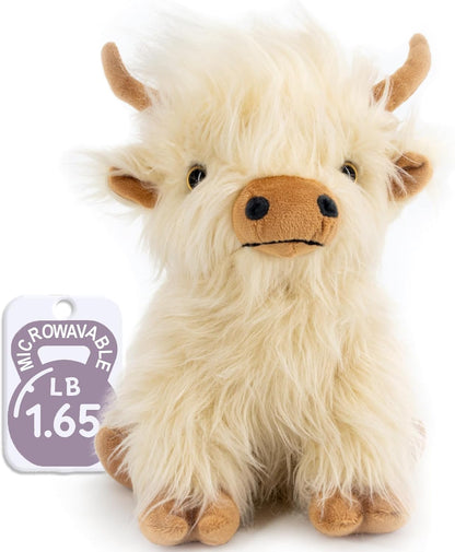 Highland Cow Heating Stuffed Animal 