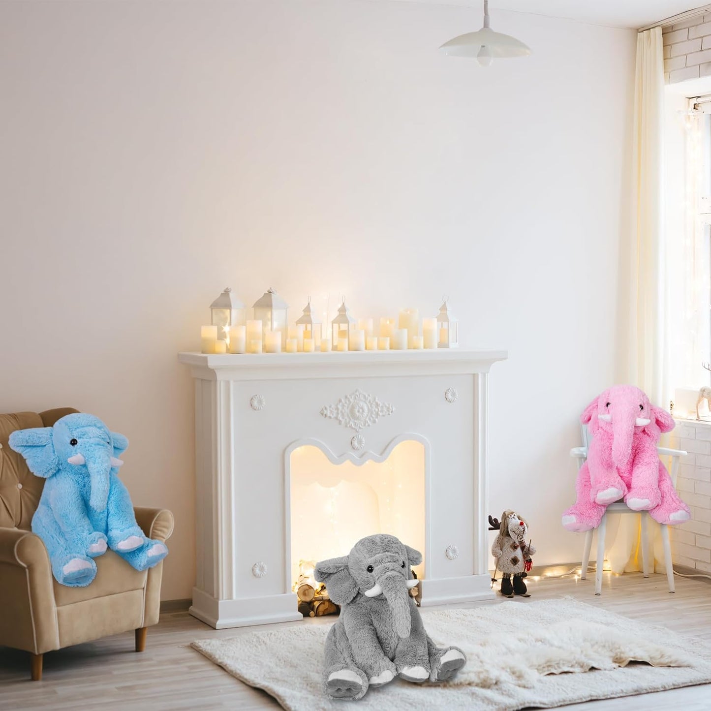 Weighted Stuffed Elephant (5lbs)