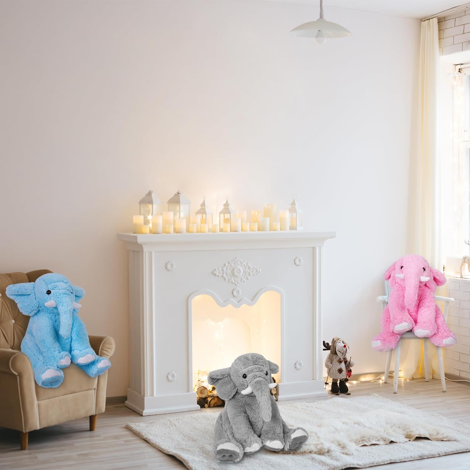 Weighted Stuffed Elephant (5lbs)